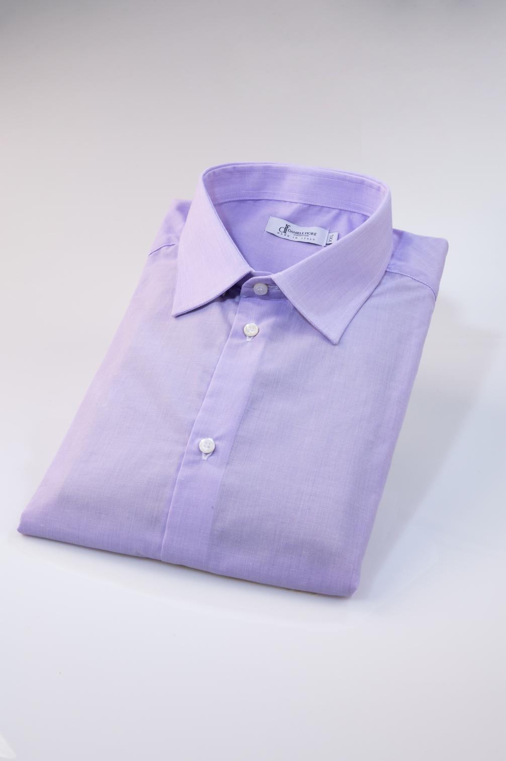 MAR_1749 Camicia Uomo Lilla - Colletto Italiano - immagine 1